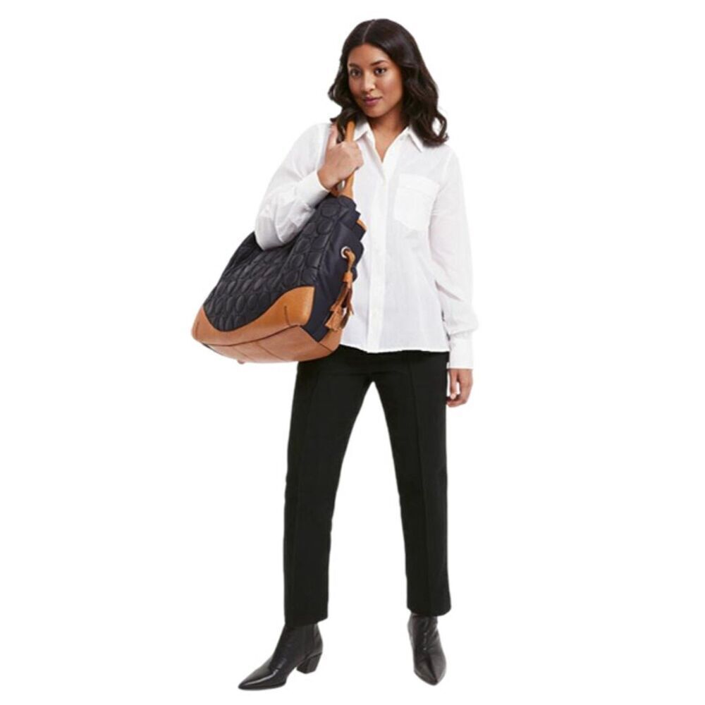 Kate Spade Black and Tan Quilted Baby Diaper Bag